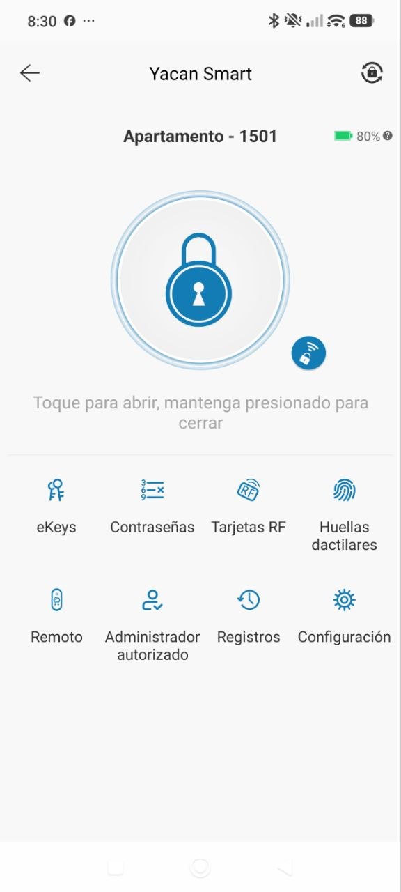 Aplicación de cerraduras inteligentes